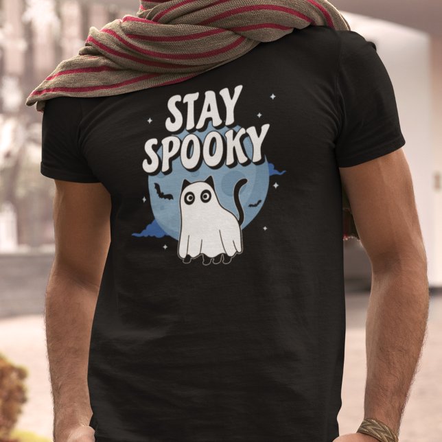Camiseta Mantenha o Ghost Ghost Spooky (Criador carregado)