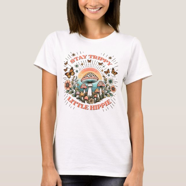 Camiseta Mantenha o hippie trifo (Frente)