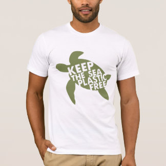 Camiseta Mantenha O Mar Livre De Plástico