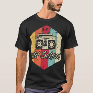 Camiseta Mantenha-O No Salto De Música Da Antiga Escola Rap