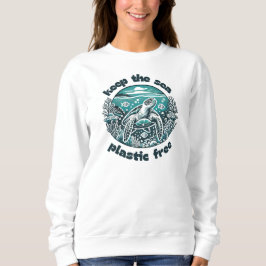 Camiseta Mantenha o plástico do mar livre