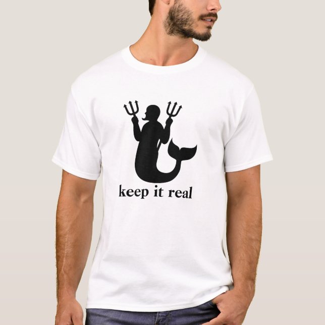 Camiseta Mantenha-o real (Frente)