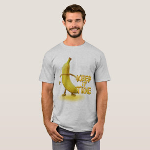 Camiseta Mantenha-o Tide – Tipografia Engraçada de Banana M