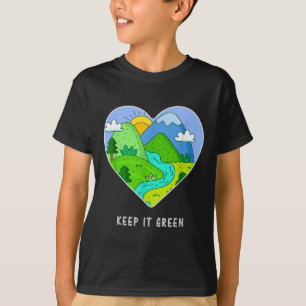 Camiseta Mantenha-O Verde Salvar O Planeta Terra Dia 2021 P