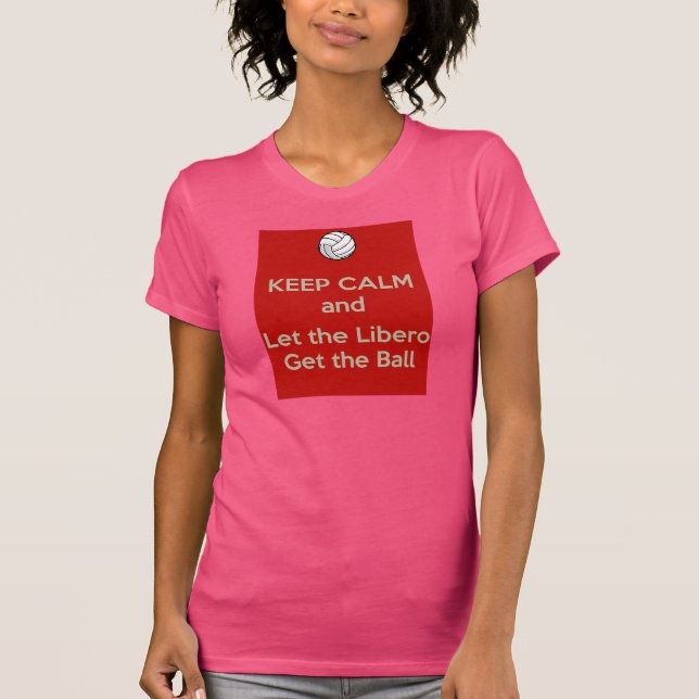 Camiseta Mantenha o voleibol calmo (Frente)
