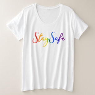 Camiseta Mantenha orgulho seguro em casa Distância social 2