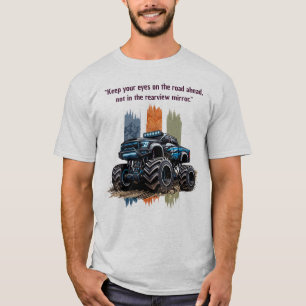 Camiseta "Mantenha os Olhos na Estrada" Aventura Monstro