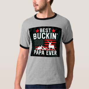 Camiseta Mantenha preto e branco, melhor fivela de papa de