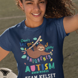 Camiseta Mantenha-Se À Sua Consciência Do Autismo Uniquista