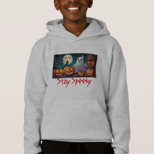 Camiseta Mantenha-se assustado, fantasmas do Halloween e ab