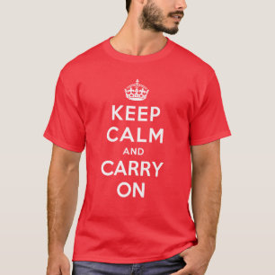 Camiseta Mantenha-se calma e continue ligado