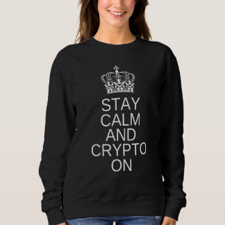 Camiseta Mantenha-Se Calmo Cripto Na Cripto Blockchain Bitm
