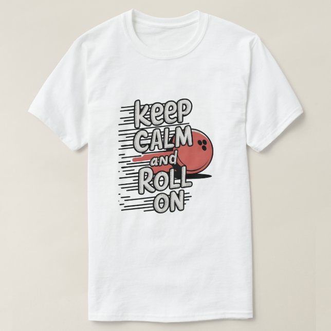 Camiseta Mantenha-se calmo e acenda-se (Frente do Design)