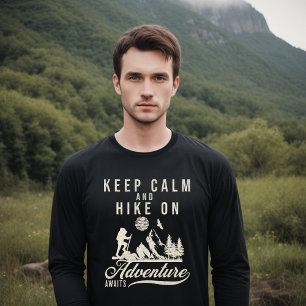 Camiseta Mantenha-Se Calmo E Caminhe