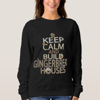 Camiseta Mantenha-se calmo e construa casas de pão de espec