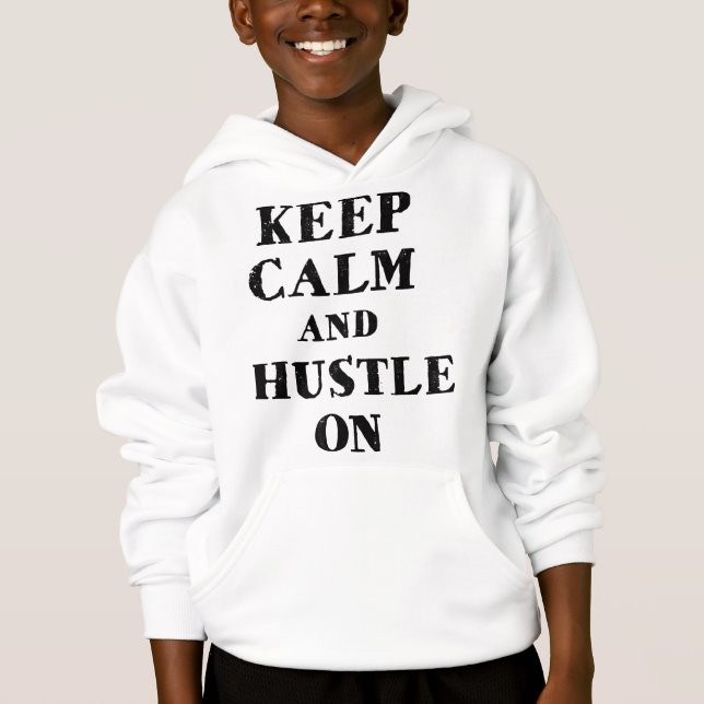 Camiseta mantenha-se calmo e continue (Frente)