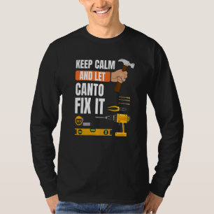 Camiseta Mantenha-Se Calmo E Deixe Canto Corrigir A Constru