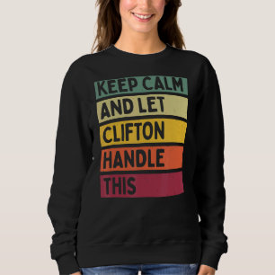 Camiseta Mantenha-Se Calmo E Deixe Clifton Lidar Com Esta C