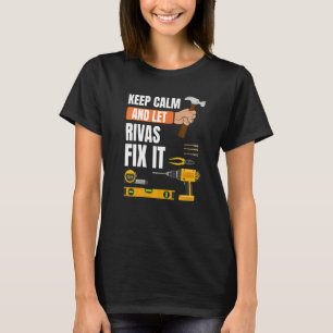 Camiseta Mantenha-Se Calmo E Deixe Rivas Resolver A Ti, Man