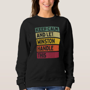 Camiseta Mantenha-Se Calmo E Deixe Winston Lidar Com Esta C