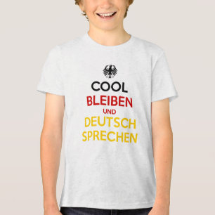 Camiseta Mantenha-se Calmo e Fale Alemão