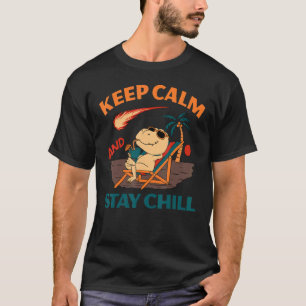Camiseta Mantenha-Se Calmo E Fique Calmo, Meteor Observando