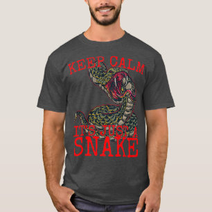 Camiseta Mantenha-Se Calmo Itx27s Apenas Um Cobra Cobra Lov