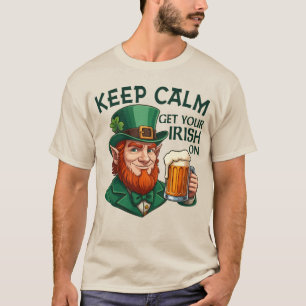 Camiseta Mantenha-Se Calmo - Ligue O Irlandês