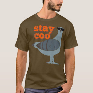 Camiseta Mantenha-Se Coo Engraçado Pigeon Bird Vestindo ó