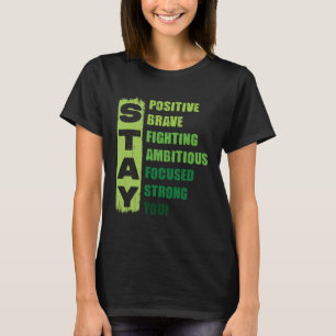 Camiseta Mantenha-se corajoso combatendo a consciência ment