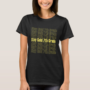 Camiseta Mantenha-Se Dourado 7 Quote Ideias Legal Para Rapa