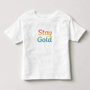 Camiseta Mantenha-se Dourado - Tipografia Inspiracional Mul