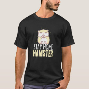 Camiseta Mantenha-Se Em Casa, Ouro De Hamster Seed Comer An