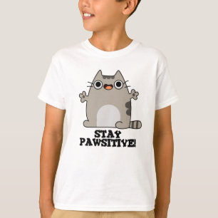 Camiseta Mantenha-se Engraçado, Gato-Pun