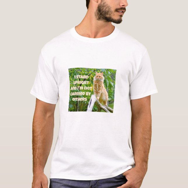 Camiseta Mantenha-se ereto (leve) (Frente)