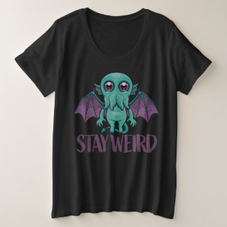 Camiseta Mantenha-se esquisito, monstro cthulhu bonito