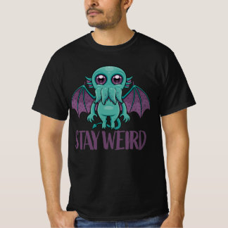 Camiseta Mantenha-se esquisito, monstro cthulhu bonito