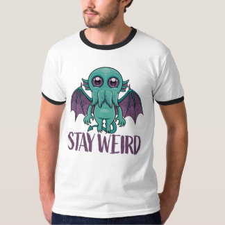 Camiseta Mantenha-se esquisito, monstro cthulhu bonito