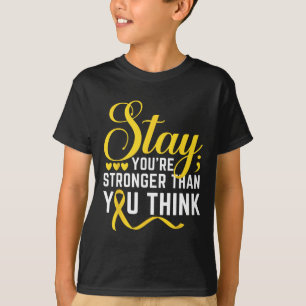 Camiseta Mantenha-se Forte e Amarelo Prevenção Suicídio Awa