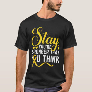 Camiseta Mantenha-se Forte e Amarelo Prevenção Suicídio Awa