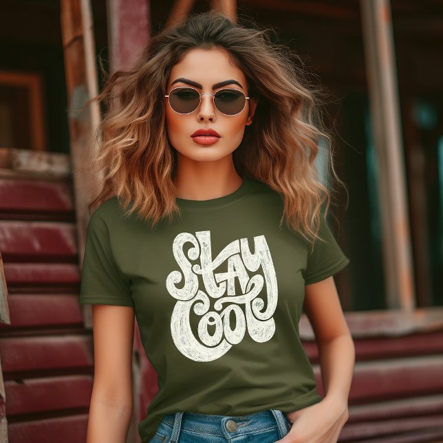 Camiseta Mantenha-se Fresco (Criador carregado)