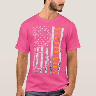 Camiseta Mantenha-Se Glassado América Usa Sinalizador Olhos