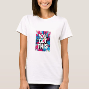 Camiseta Mantenha-se inspirado - Designs motivacionais e de