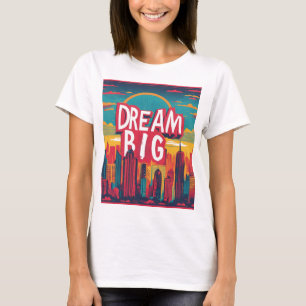 Camiseta Mantenha-se inspirado - Designs motivacionais e de