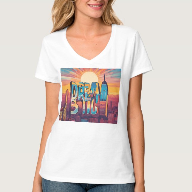 Camiseta Mantenha-se inspirado - Designs motivacionais e de (Frente)