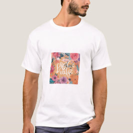 Camiseta Mantenha-se inspirado - Designs motivacionais e de