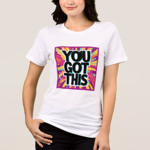 Camiseta Mantenha-se inspirado - Designs motivacionais e de