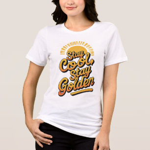 Camiseta Mantenha-se Legal, Ouro - Endireite Vibes para Res
