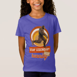 Camiseta Mantenha-Se Legendário, Continue Correndo Engraçad