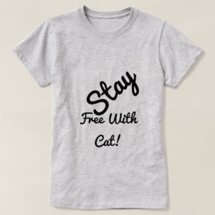Camiseta Mantenha-Se Livre Com Brancos Personalizados Engra